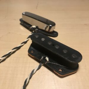 Telecaster Pickup-Set Riesling: Hals-Pickup mit Chromkappe und Steg-Pickup mit verkupferter Bodenplatte